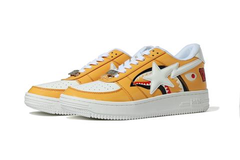 BAPE STA 新作！シャークモチーフとSTAを重ね合わせた「COLOR BLOCK SHARK BAPE STA LOW」3/13 発売 (A BATHING APE ア ベイシング エイプ)