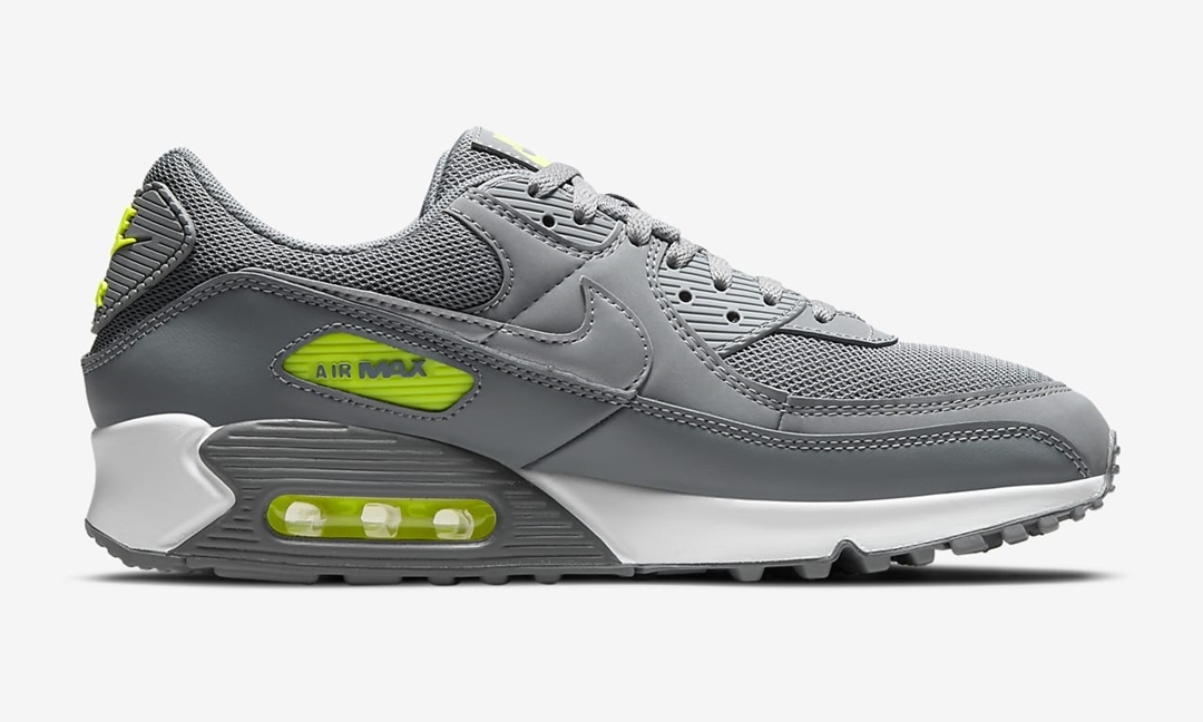 ナイキ エア マックス 90 “スモークグレー/ボルト” (NIKE AIR MAX 90 “Smoke Grey/Volt”) [DJ6881-002]