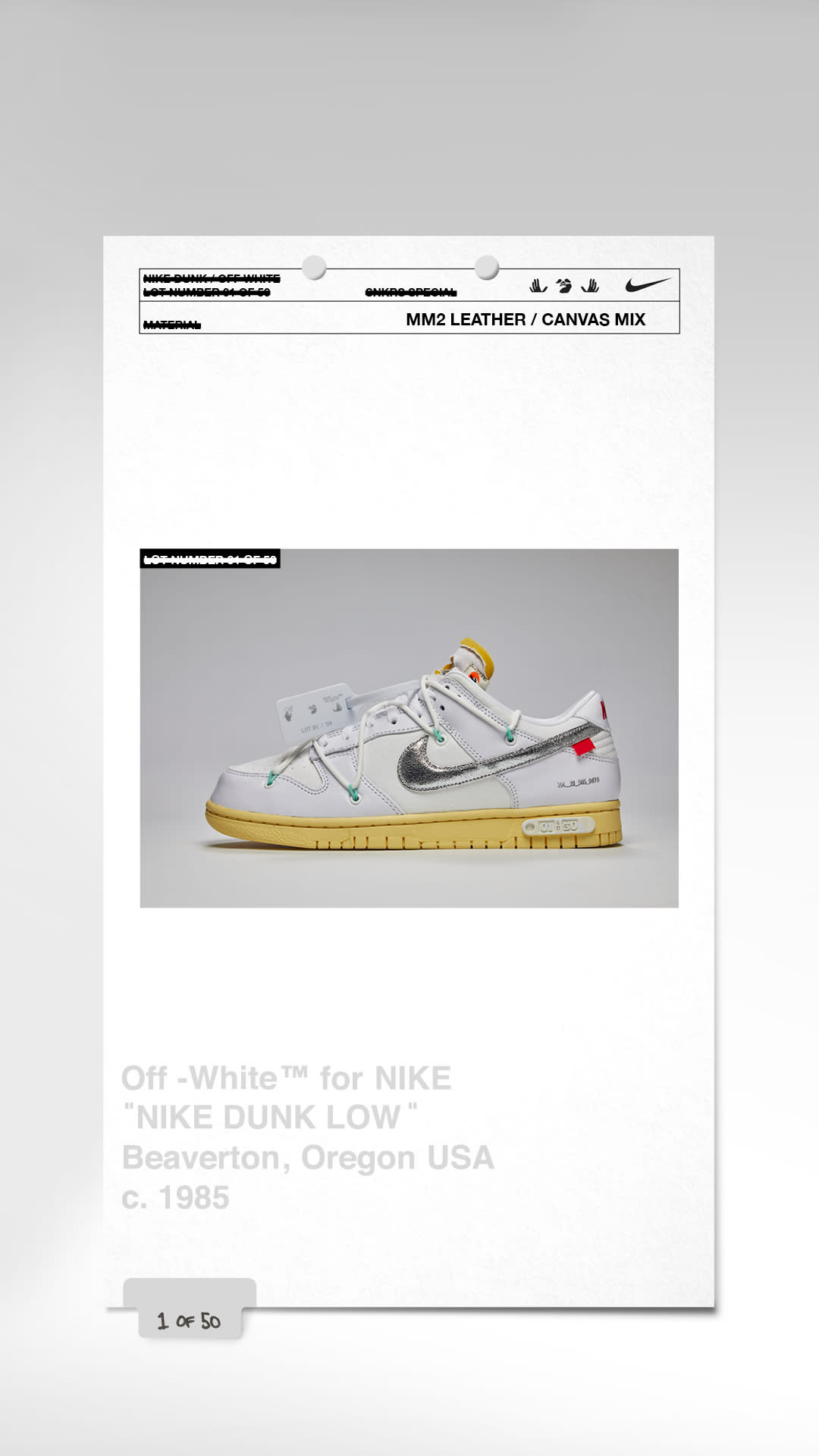 海外 8/9、国内 8/10 発売予定！オフホワイト × ナイキ ダンク ロー “ディア・サマー” (OFF-WHITE NIKE DUNK LOW “Dear Summer”) [DJ0950/DM1602]