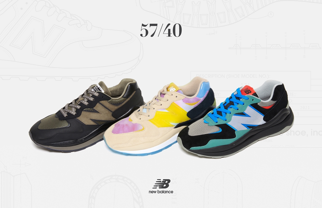 3/20 発売！80年代と90年代のスタイルをリミックスした「New Balance 5740」よりatmos/Nハリ/WHIZとのコラボレーション企画モデルが登場 (ニューバランス)