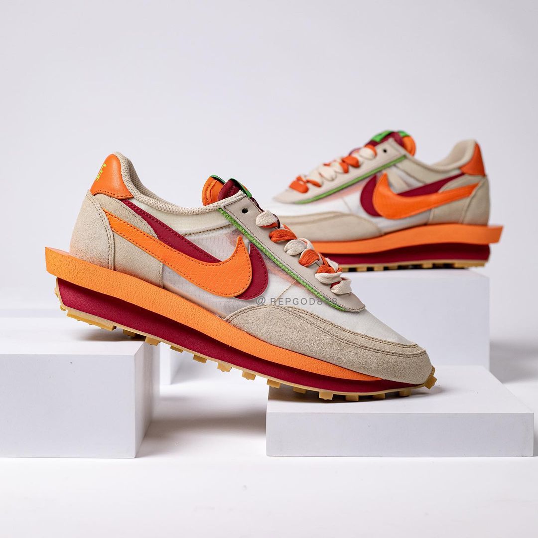 【国内 9/11、10/7 発売予定】CLOT × Sacai × NIKE LDwaffle “Net/Orange Blaze” “Cool Grey/Obsidian” (クロット サカイ ナイキ LDワッフル “ネット/クールグレー”) [DH1347-100/DH3114-001]