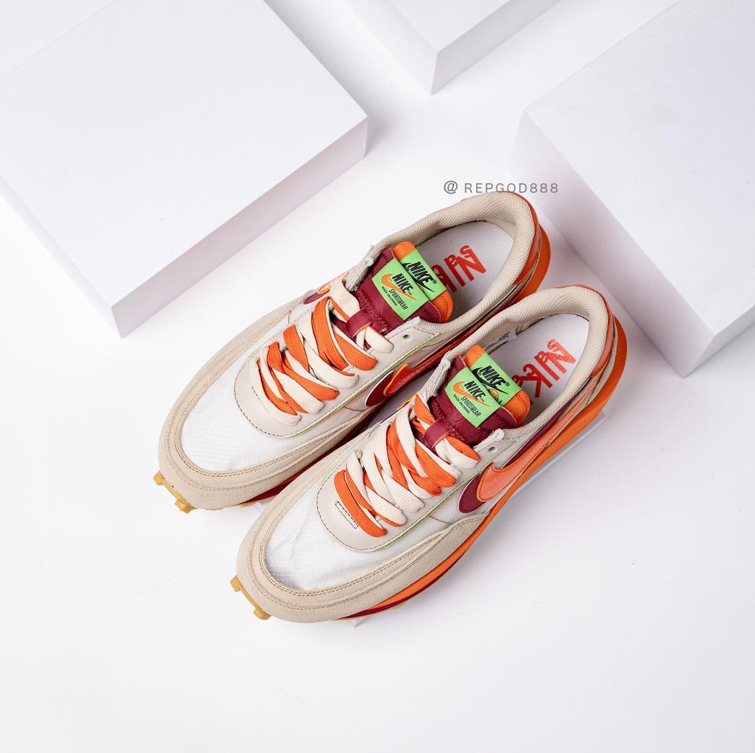 【国内 9/11、10/7 発売予定】CLOT × Sacai × NIKE LDwaffle “Net/Orange Blaze” “Cool Grey/Obsidian” (クロット サカイ ナイキ LDワッフル “ネット/クールグレー”) [DH1347-100/DH3114-001]