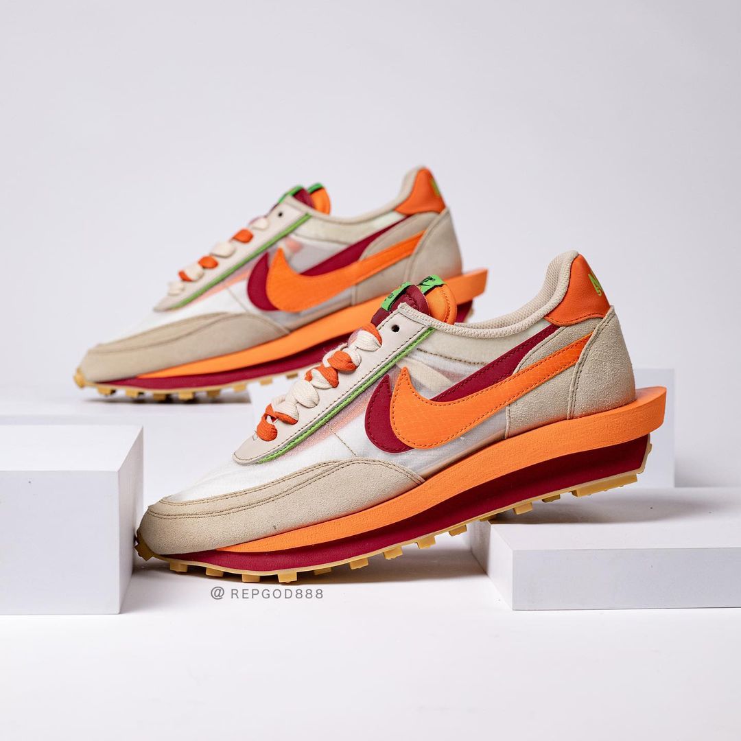 【国内 9/11、10/7 発売予定】CLOT × Sacai × NIKE LDwaffle “Net/Orange Blaze” “Cool Grey/Obsidian” (クロット サカイ ナイキ LDワッフル “ネット/クールグレー”) [DH1347-100/DH3114-001]