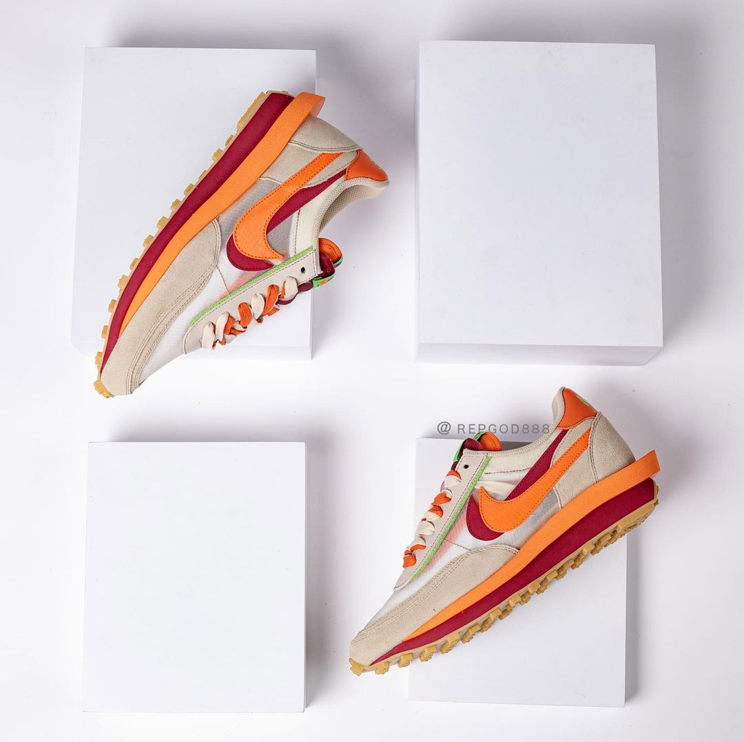 【国内 9/11、10/7 発売予定】CLOT × Sacai × NIKE LDwaffle “Net/Orange Blaze” “Cool Grey/Obsidian” (クロット サカイ ナイキ LDワッフル “ネット/クールグレー”) [DH1347-100/DH3114-001]