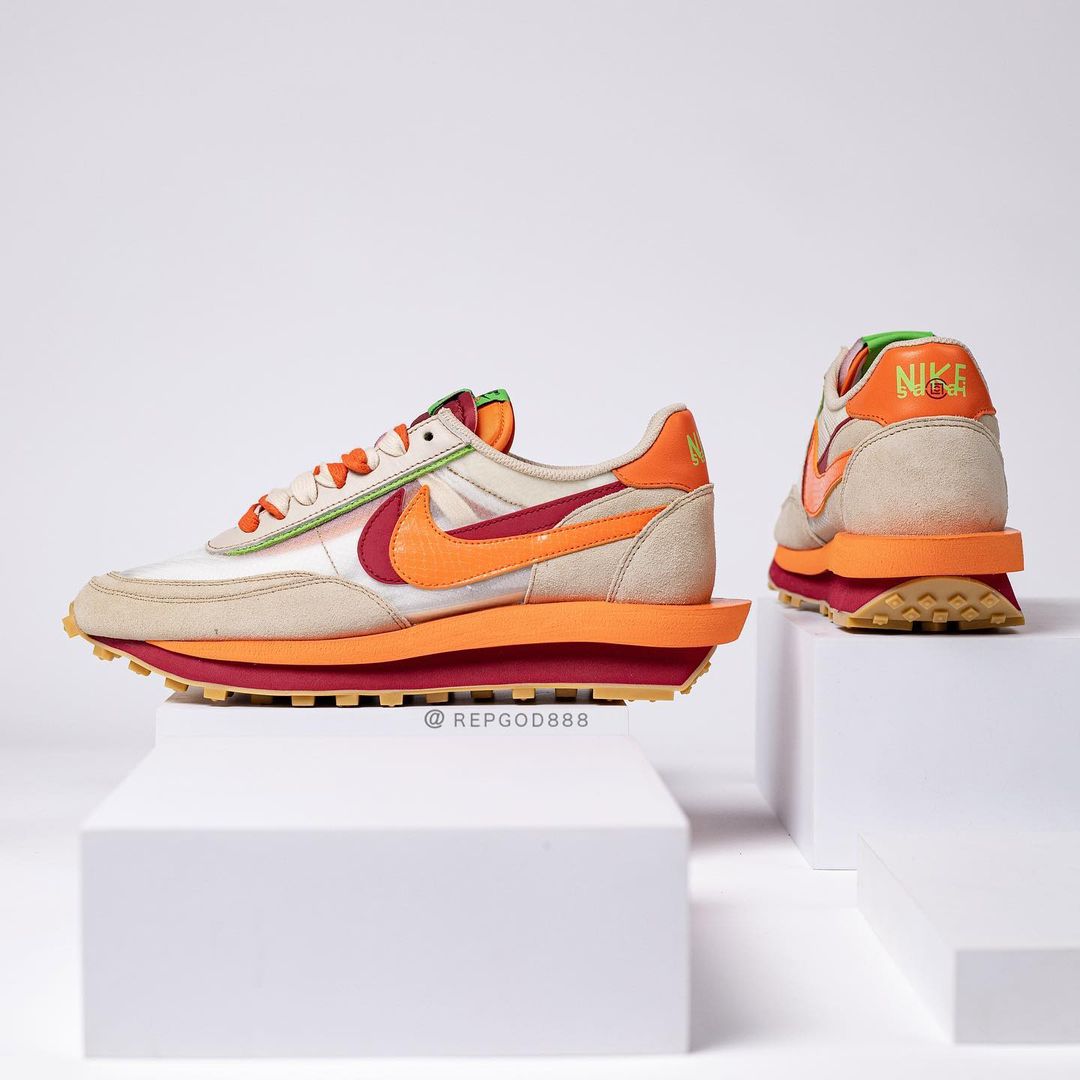 【国内 9/11、10/7 発売予定】CLOT × Sacai × NIKE LDwaffle “Net/Orange Blaze” “Cool Grey/Obsidian” (クロット サカイ ナイキ LDワッフル “ネット/クールグレー”) [DH1347-100/DH3114-001]