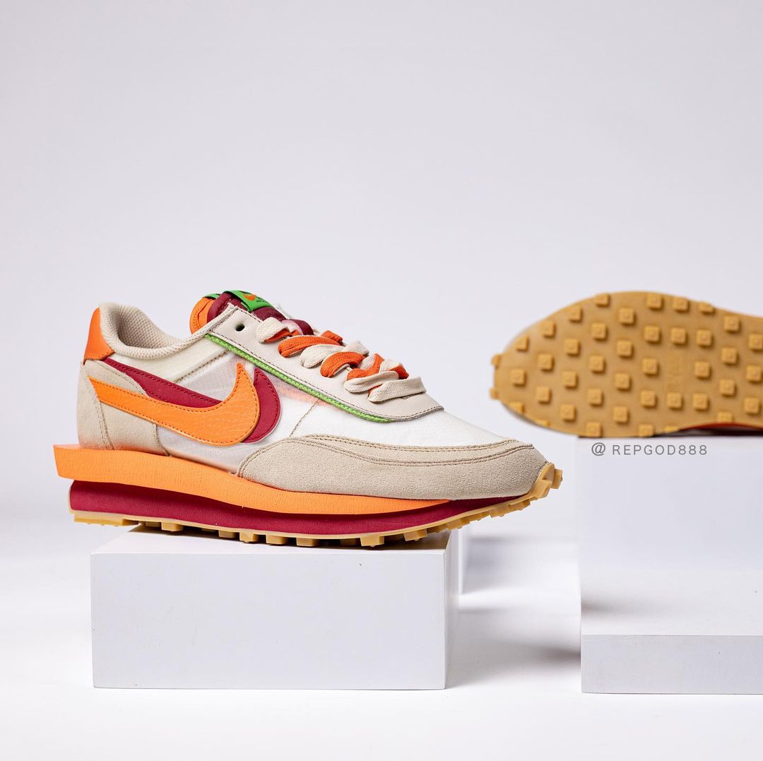 【国内 9/11、10/7 発売予定】CLOT × Sacai × NIKE LDwaffle “Net/Orange Blaze” “Cool Grey/Obsidian” (クロット サカイ ナイキ LDワッフル “ネット/クールグレー”) [DH1347-100/DH3114-001]