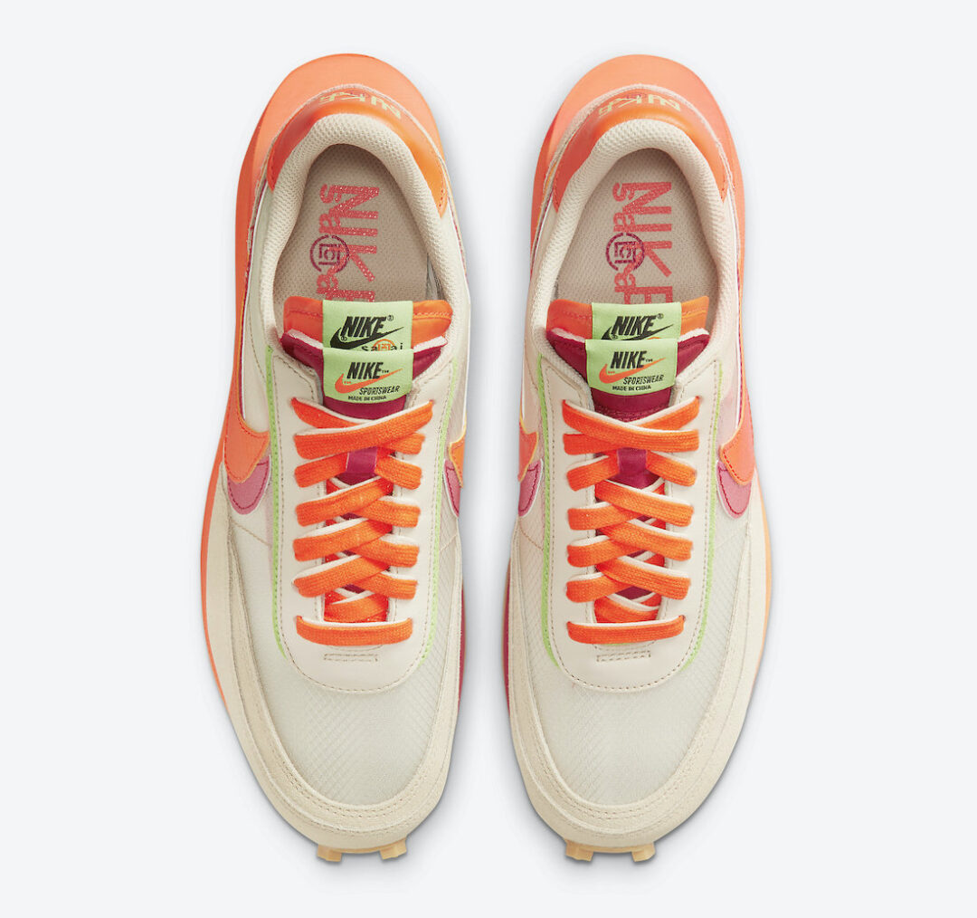 【国内 9/11、10/7 発売予定】CLOT × Sacai × NIKE LDwaffle “Net/Orange Blaze” “Cool Grey/Obsidian” (クロット サカイ ナイキ LDワッフル “ネット/クールグレー”) [DH1347-100/DH3114-001]