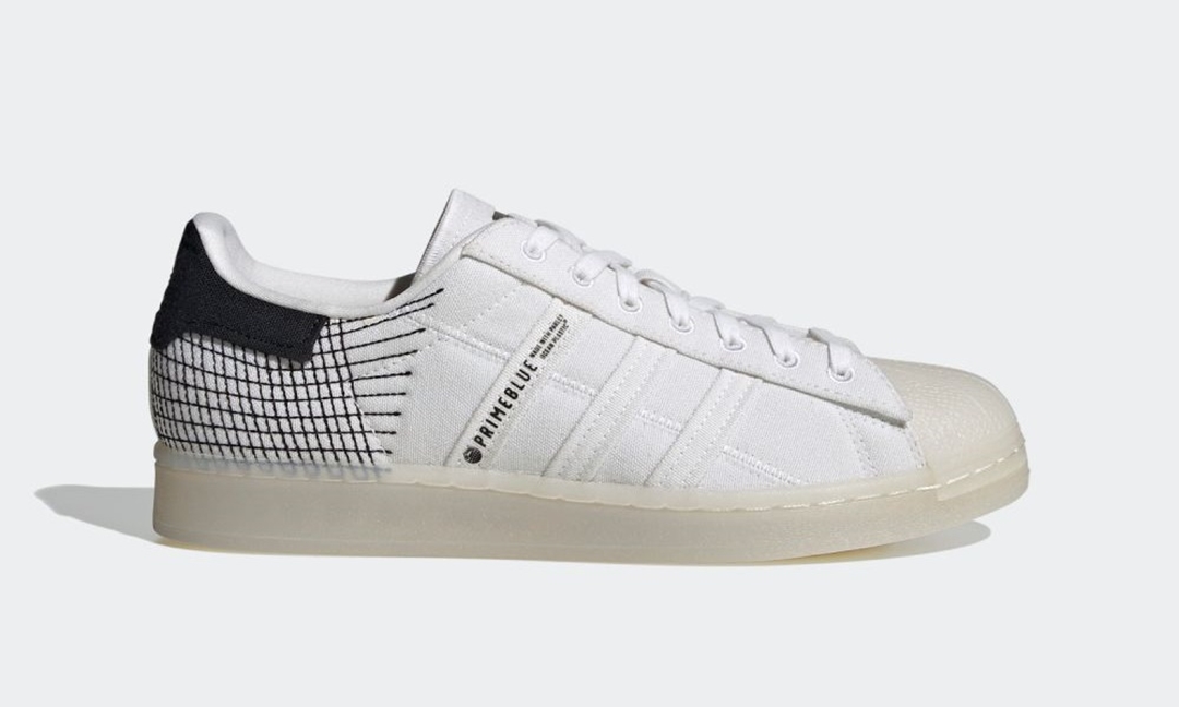 海からインスピレーションを得た adidas Originals SUPERSTAR PRIMEBLUE “White/Black” (アディダス オリジナルス スーパースター プライムブルー “ホワイト/ブラック”) [G58198]