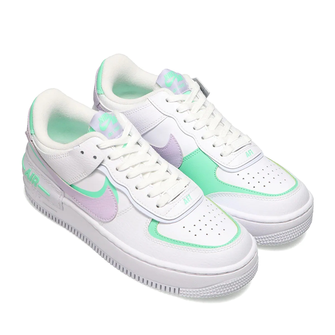 ナイキ ウィメンズ エア フォース 1 ロー シャドウ “ホワイト/インフィニットライラック/フットボールグレー” (NIKE WMNS AIR FORCE 1 LOW SHADOW “White/Infinite Lilac/Football Grey”) [CU8591-103]