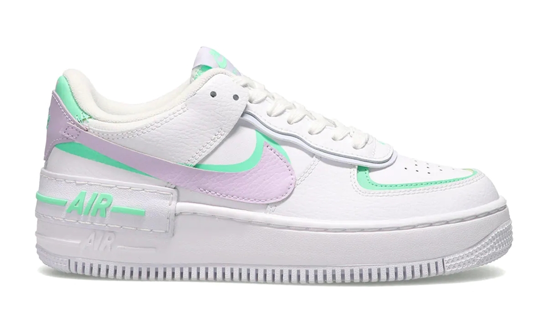 ナイキ ウィメンズ エア フォース 1 ロー シャドウ “ホワイト/インフィニットライラック/フットボールグレー” (NIKE WMNS AIR FORCE 1 LOW SHADOW “White/Infinite Lilac/Football Grey”) [CU8591-103]