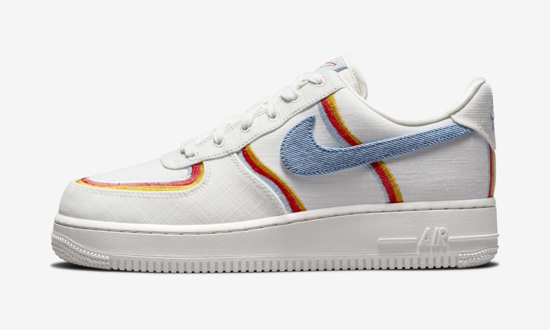 ナイキ ウィメンズ エア フォース 1 07 ロー “セイル/ライトアーモリーブルー” (NIKE WMNS AIR FORCE 1 07 LOW “Sail/Light Armory Blue”) [DJ4655-133]