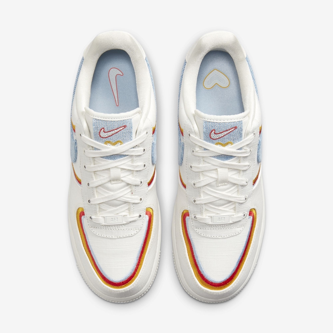 ナイキ ウィメンズ エア フォース 1 07 ロー “セイル/ライトアーモリーブルー” (NIKE WMNS AIR FORCE 1 07 LOW “Sail/Light Armory Blue”) [DJ4655-133]