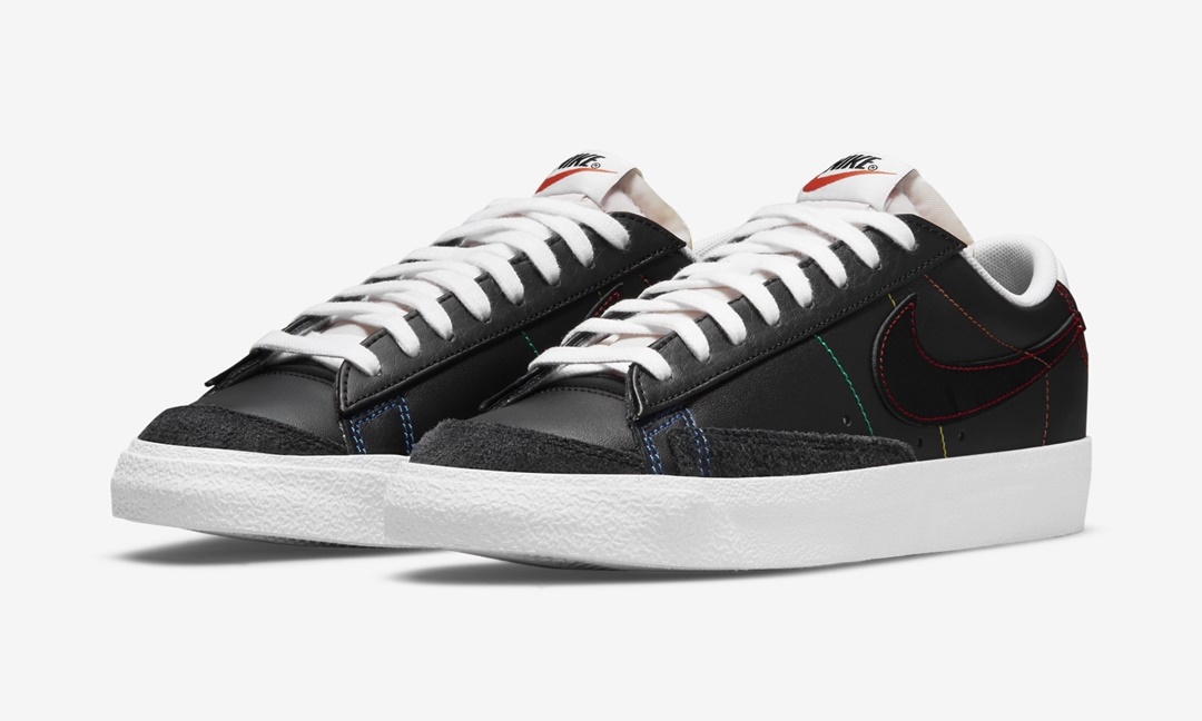 ナイキ ブレーザー ロー 77 “マルチステッチ/ブラック” (NIKE BLAZER LOW 77 “Multi Stitch/Black”) [DJ6000-001]