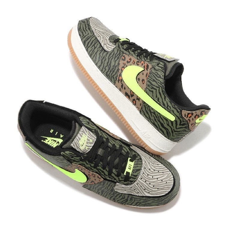 ナイキ エア フォース 1 ロー “ミディアムオリーブ/ボルト/ラテンブラック” (NIKE AIR FORCE 1 LOW “MEDIUM OLIVE/VOLT/RATTAN BLACK”) [DM5329-200]