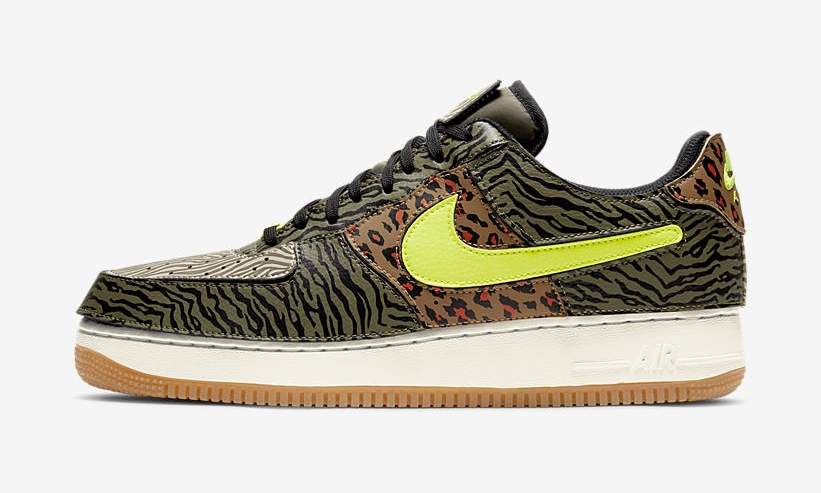 ナイキ エア フォース 1 ロー “ミディアムオリーブ/ボルト/ラテンブラック” (NIKE AIR FORCE 1 LOW “MEDIUM OLIVE/VOLT/RATTAN BLACK”) [DM5329-200]