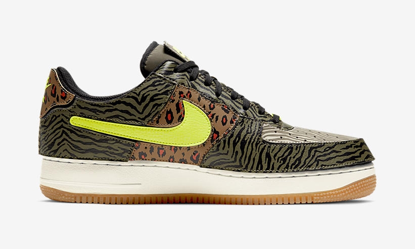 ナイキ エア フォース 1 ロー “ミディアムオリーブ/ボルト/ラテンブラック” (NIKE AIR FORCE 1 LOW “MEDIUM OLIVE/VOLT/RATTAN BLACK”) [DM5329-200]