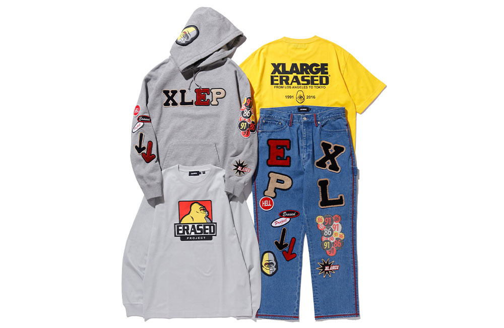 XLARGE × ERASED コラボレーションが3/27 発売 (エクストララージ イレイズド)