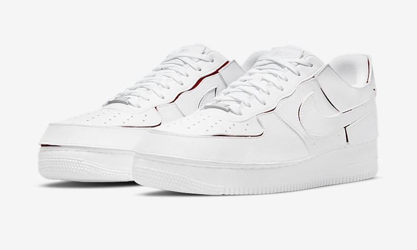 カスタム前提のナイキ エア フォース 1/1 ロー “ホワイト/レッド” (NIKE AIR FORCE 1/1 LOW “White/Red”) [DC9895-100]
