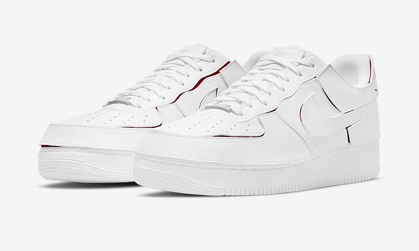 カスタム前提のナイキ エア フォース 1/1 ロー “ホワイト/レッド” (NIKE AIR FORCE 1/1 LOW “White/Red”) [DC9895-100]