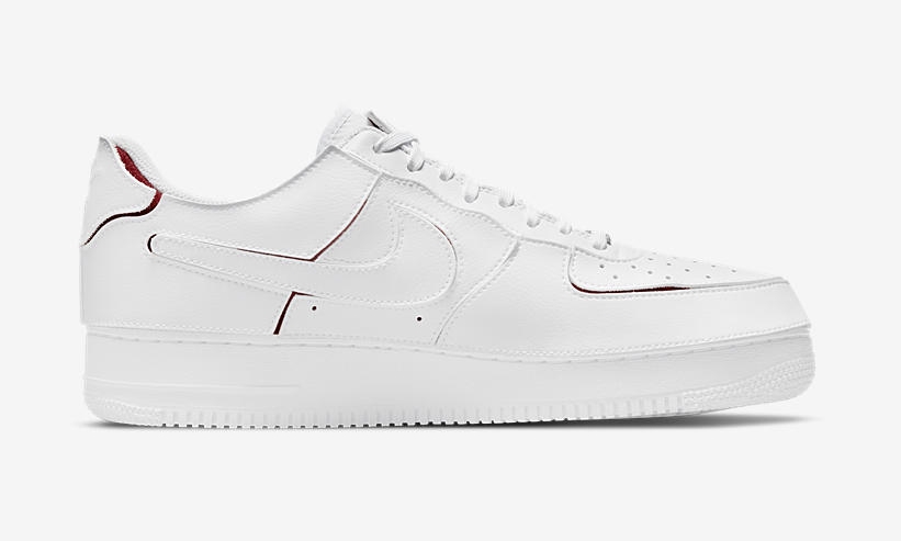 カスタム前提のナイキ エア フォース 1/1 ロー “ホワイト/レッド” (NIKE AIR FORCE 1/1 LOW “White/Red”) [DC9895-100]