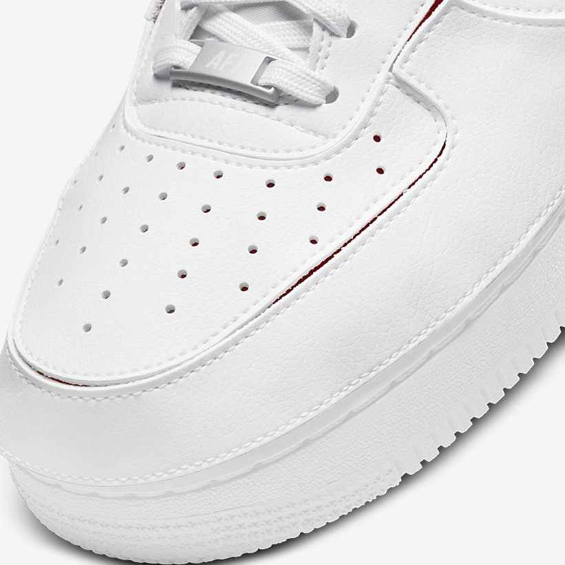 カスタム前提のナイキ エア フォース 1/1 ロー “ホワイト/レッド” (NIKE AIR FORCE 1/1 LOW “White/Red”) [DC9895-100]