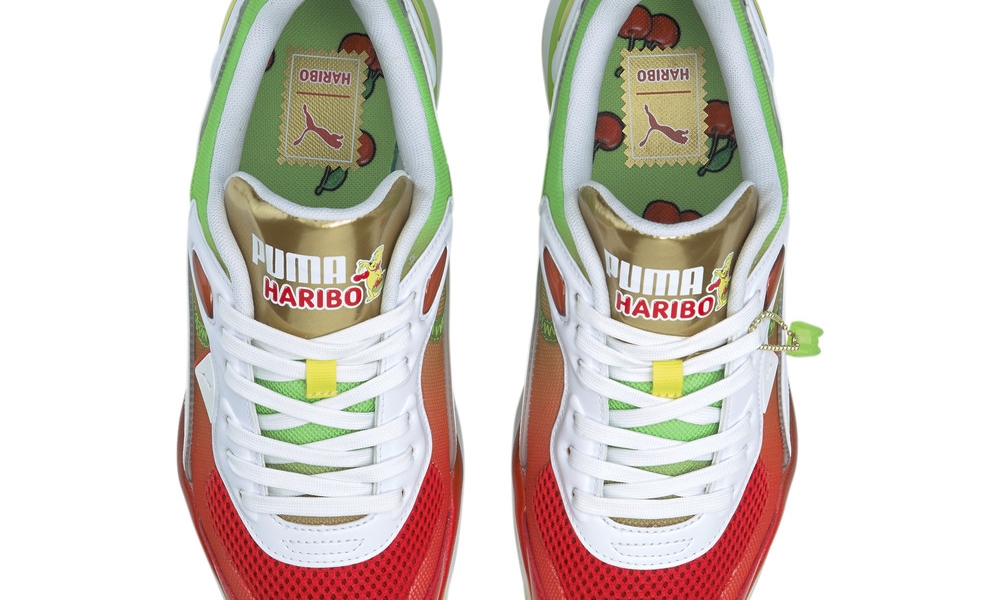 「ハリボー ゴールドベア」と「プーマ」コラボ 4/1 発売 (PUMA STREET RIDER HARIBO FL) [382879-01]