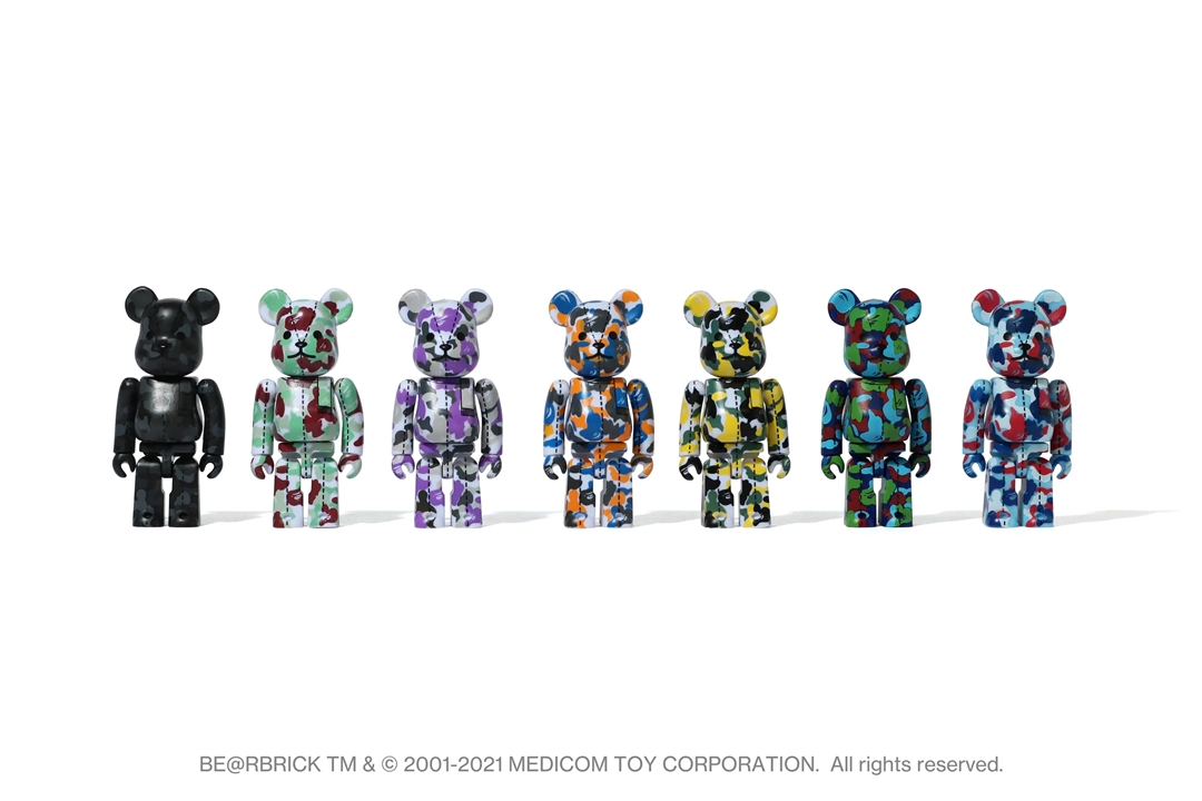 A BATHING APE 28周年 × BE@RBRICK “BAPE CAMO #1” が4/3 発売 (ア ベイシング エイプ ベアブリック)