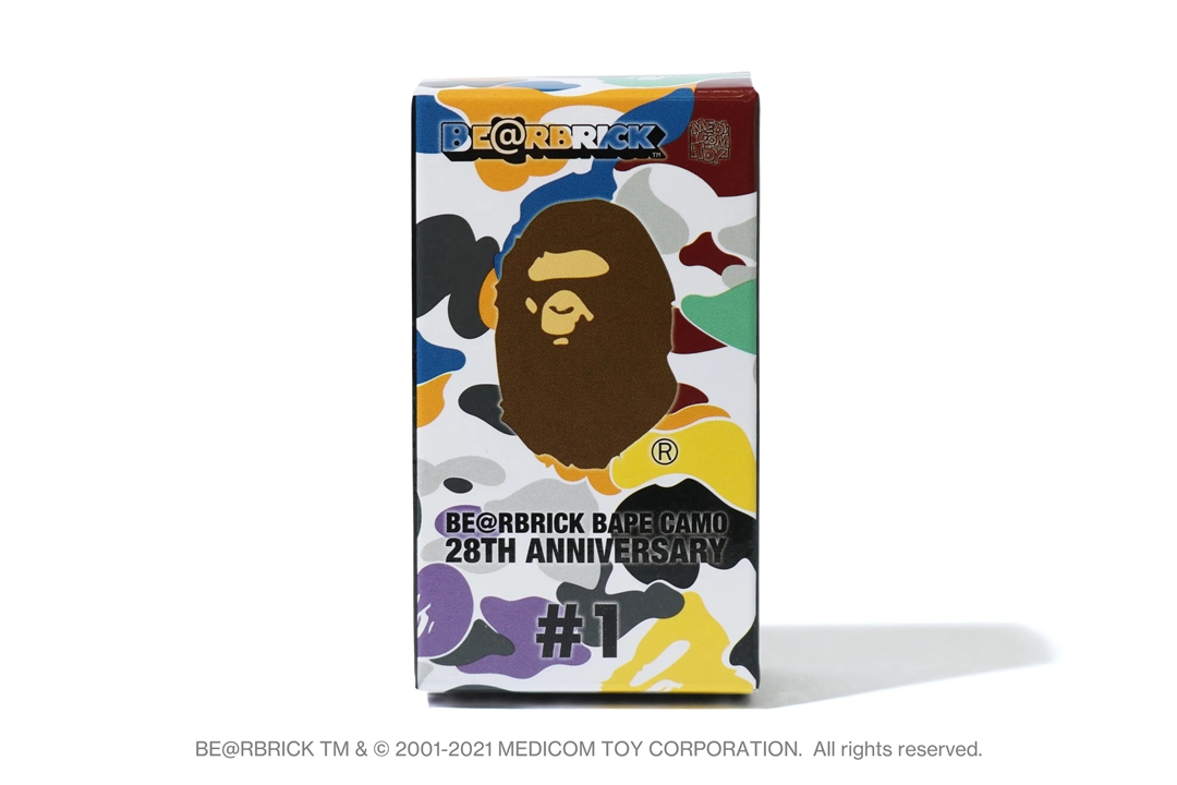 A BATHING APE 28周年 × BE@RBRICK “BAPE CAMO #1” が4/3 発売 (ア ベイシング エイプ ベアブリック)