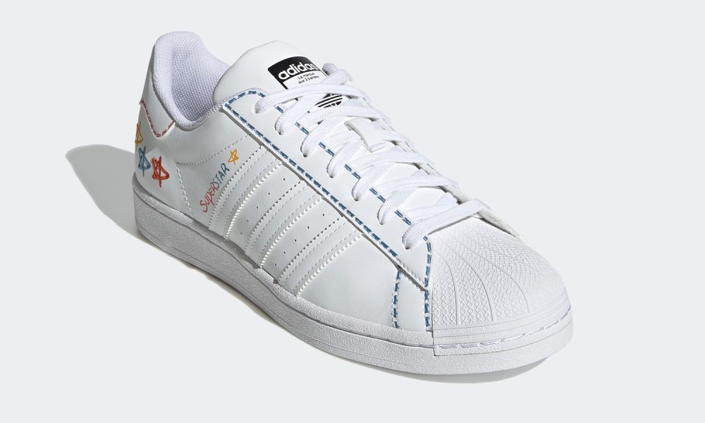 4/1 発売！落書き風デザインで埋め尽くされた adidas Originals SUPERSTAR “White” (アディダス オリジナルス スーパースター “ホワイト”) [GZ3034]