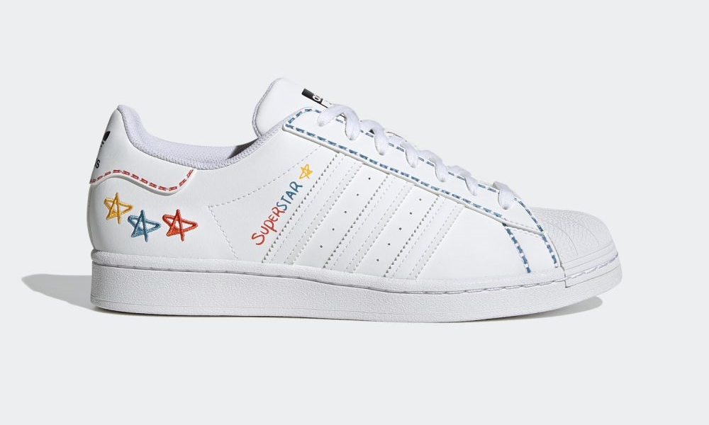 4/1 発売！落書き風デザインで埋め尽くされた adidas Originals SUPERSTAR “White” (アディダス オリジナルス スーパースター “ホワイト”) [GZ3034]