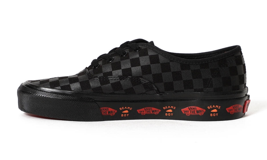 5/14 発売！VANS × BEAMS BOY / 別注 ブラック チェッカー オーセンティック (バンズ ビームス ボーイ AUTHENTIC)