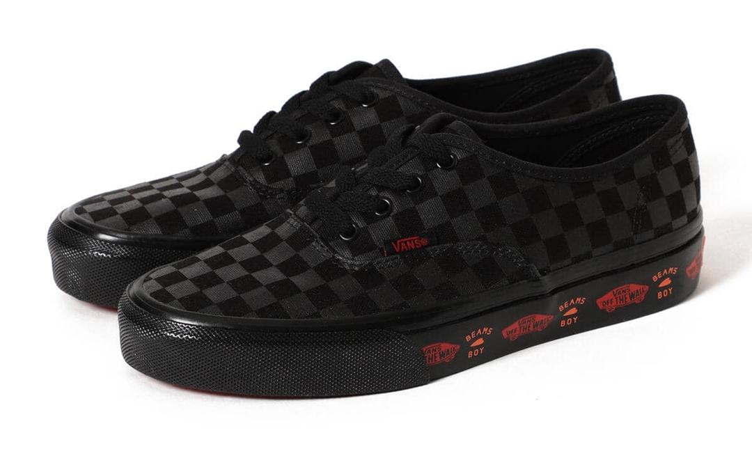 5/14 発売！VANS × BEAMS BOY / 別注 ブラック チェッカー オーセンティック (バンズ ビームス ボーイ AUTHENTIC)