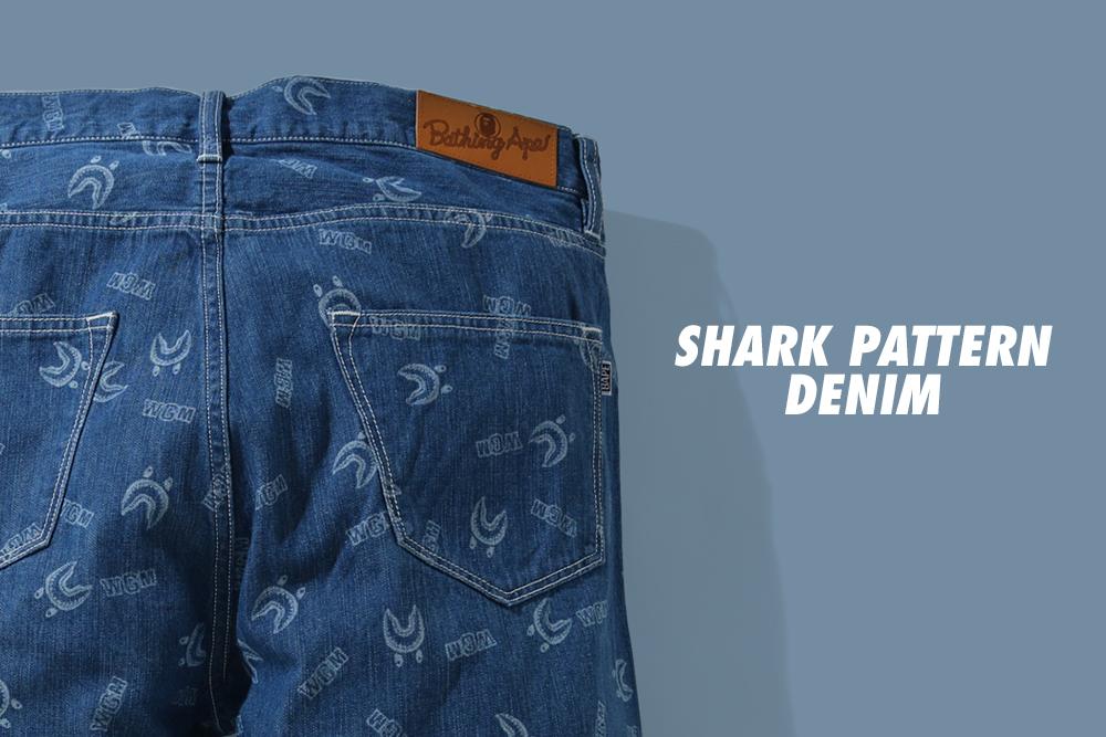 A BATHING APE 2021 シーズンの新柄「SHARK PATTERN」の新作が4/3 発売 (ア ベイシング エイプ)