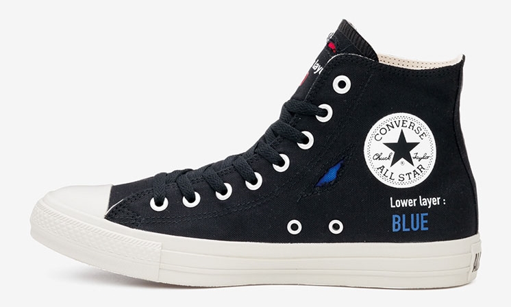 4/16 発売！キャンバスの裂け目を破くと、内側のカラーが現れる二層構造のCONVERSE ALL STAR RIPLAYER II HI (コンバース オールスター リップレイヤー)