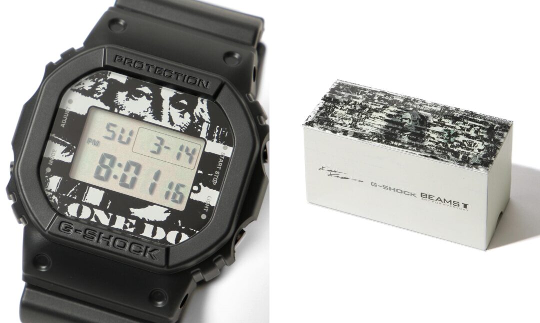 5月上旬発売！BEAMS T × G-SHOCK × KOUSUKE KAWAMURA / 別注 DW 5600-E “1 dollar bill shredded” (ビームス T Gショック ジーショック 河村康輔)