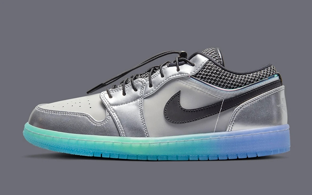 ナイキ ウィメンズ エア ジョーダン 1 ロー SE “グラデーションソール/メタリックシルバー” (NIKE WMNS AIR JORDAN 1 LOW SE “Gradient Soles/Metallic Silver”)