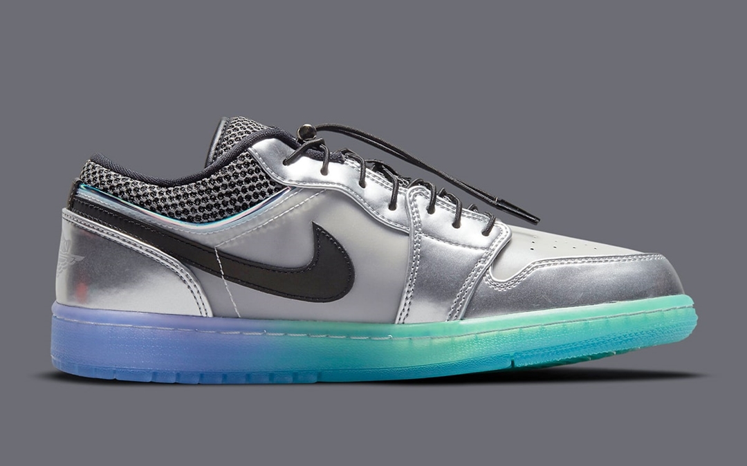 ナイキ ウィメンズ エア ジョーダン 1 ロー SE “グラデーションソール/メタリックシルバー” (NIKE WMNS AIR JORDAN 1 LOW SE “Gradient Soles/Metallic Silver”)