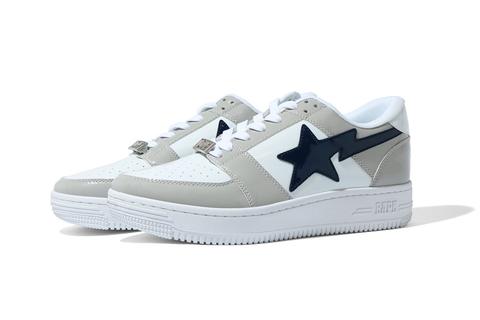 BAPE STA 新作！人気のパテント素材を使用した「BAPE STA LOW “Black/White”」が4/10 発売 (A BATHING APE ア ベイシング エイプ)