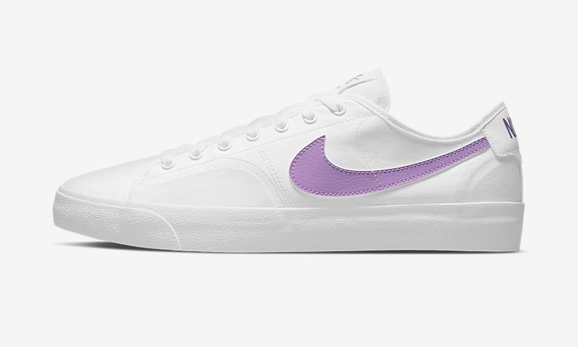 ナイキ SB ブレーザー コート “ホワイト/パープル” (NIKE SB BLAZER COURT “White/Purple”) [CV1658-105]