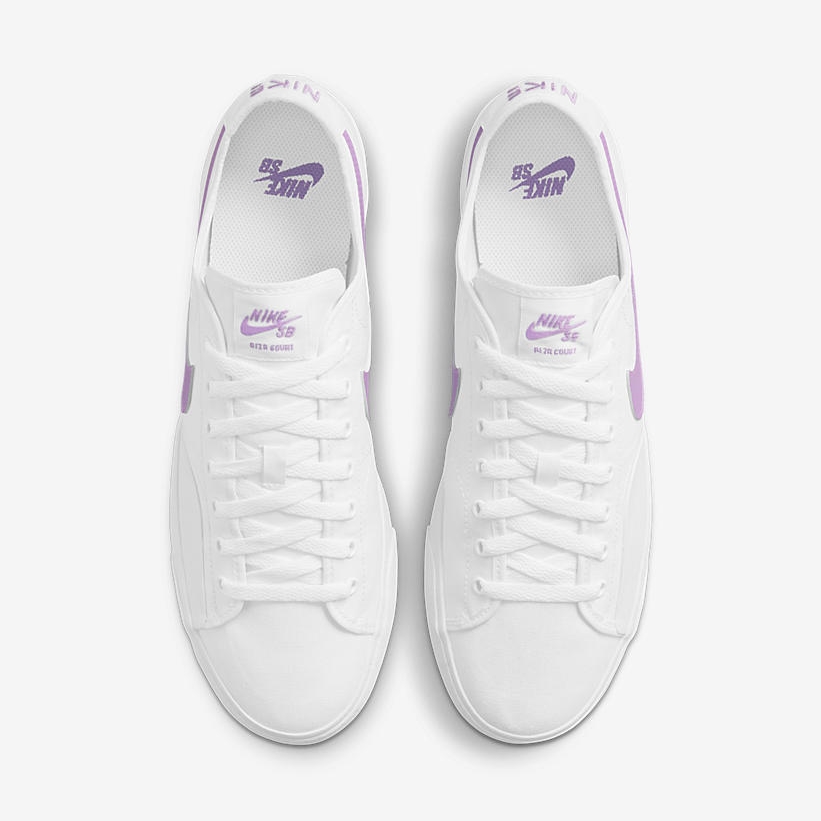 ナイキ SB ブレーザー コート “ホワイト/パープル” (NIKE SB BLAZER COURT “White/Purple”) [CV1658-105]