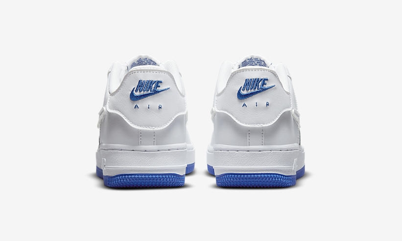 ナイキ GS エア フォース 1/1 ロー “ホワイト/サファイアブルー” (NIKE GS AIR FORCE 1/1 LOW “White/Sapphire Blue”) [DB4545-105]