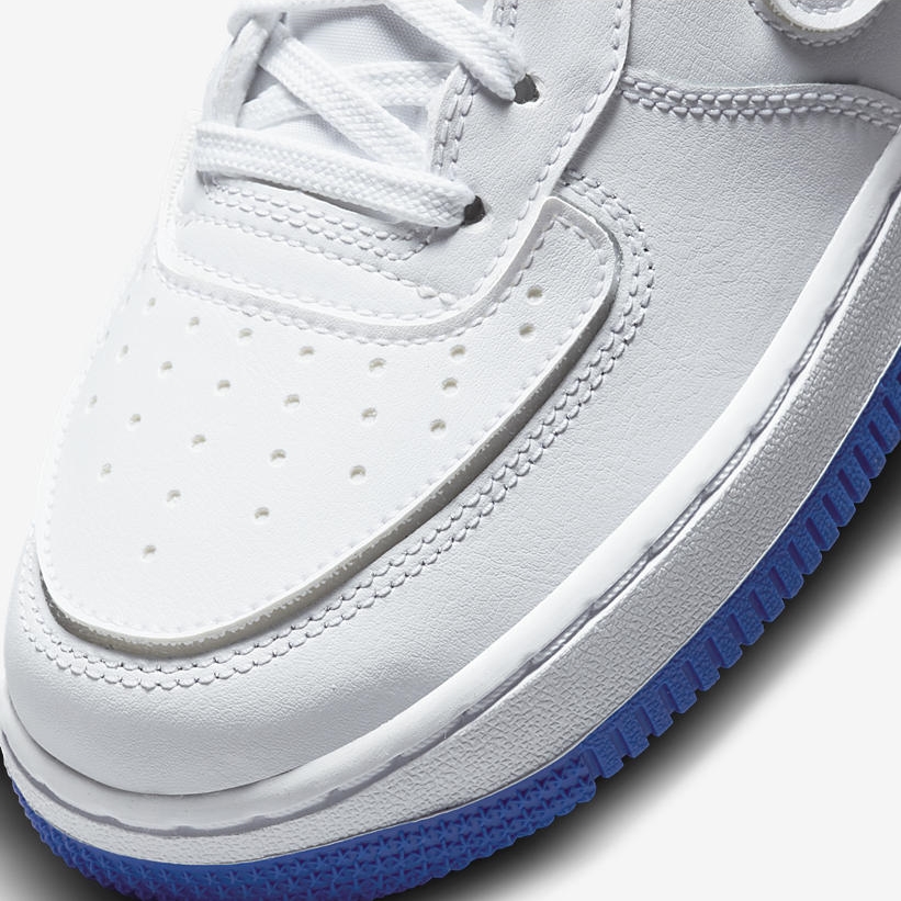 ナイキ GS エア フォース 1/1 ロー “ホワイト/サファイアブルー” (NIKE GS AIR FORCE 1/1 LOW “White/Sapphire Blue”) [DB4545-105]