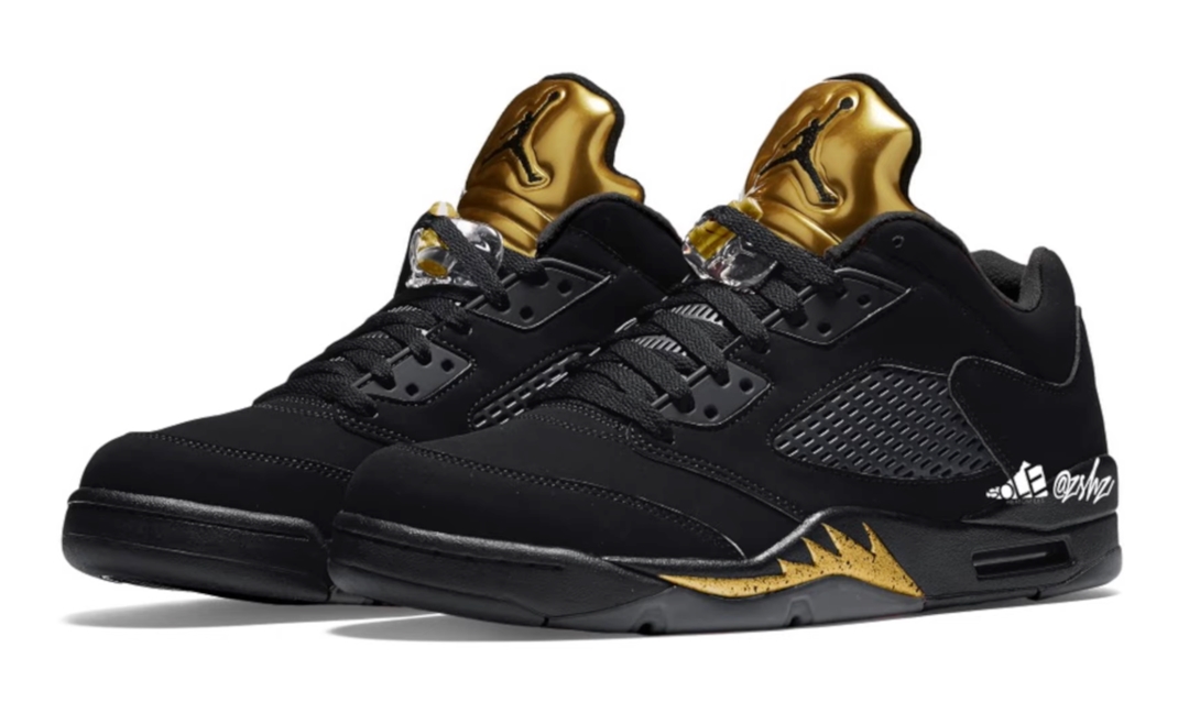 5月 発売予定！ナイキ エア ジョーダン 5 レトロ ロー "ブラック/メタリックゴールド" (NIKE AIR JORDAN RETRO 5 LOW "Black/Metallic Gold")