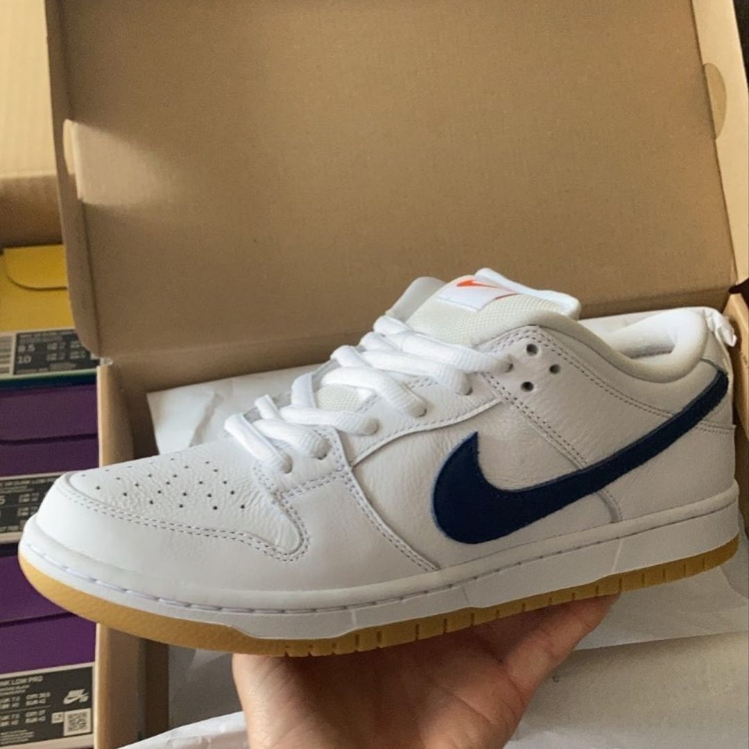 【国内 5/1 発売】NIKE SB “Orange Label” DUNK LOW “White/Navy” (ナイキ エスビー “オレンジ