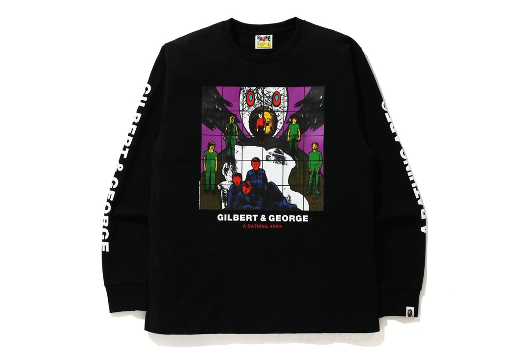 BAPE STORE LONDON開店記念！A BATHING APE × GILBERT&GEORGE コラボレーションが4/17 発売 (ア ベイシング エイプ ギルバート&ジョージ)