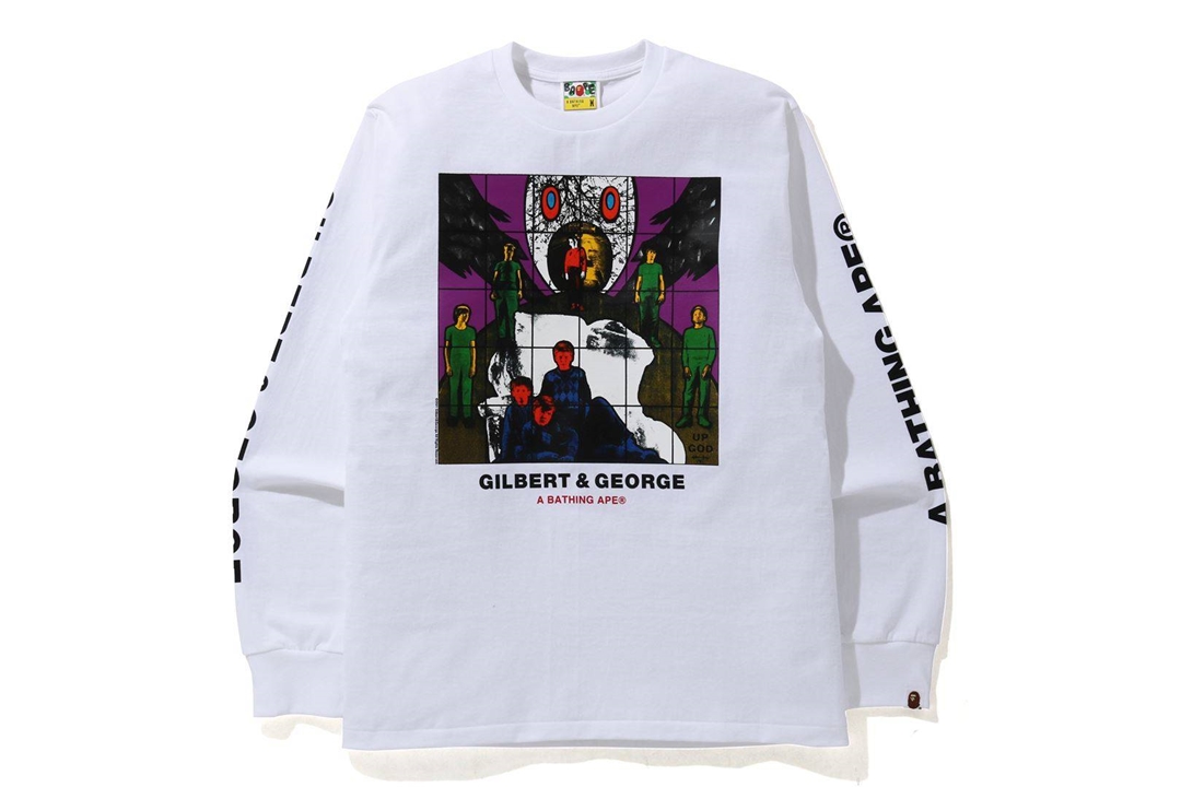 BAPE STORE LONDON開店記念！A BATHING APE × GILBERT&GEORGE コラボレーションが4/17 発売 (ア ベイシング エイプ ギルバート&ジョージ)