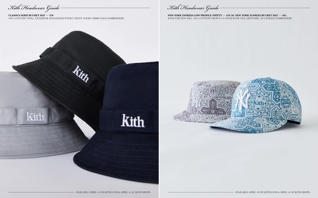 4/10、4/16 発売！KITH 2021 SPRING 2 COLLECTION HeadGear (キス 2021年 春コレクション ヘッドギア)