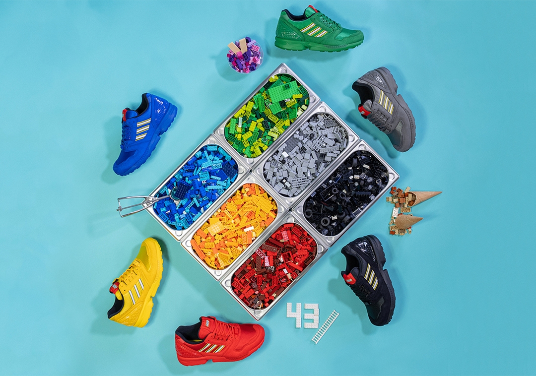 5/7 発売！レゴ × アディダス オリジナルス ゼットエックス 8000 6カラー (adidas Originals ZX 8000 LEGO) [FY7080,FY7081,FY7082,FY7083,FY7084,FY7085]