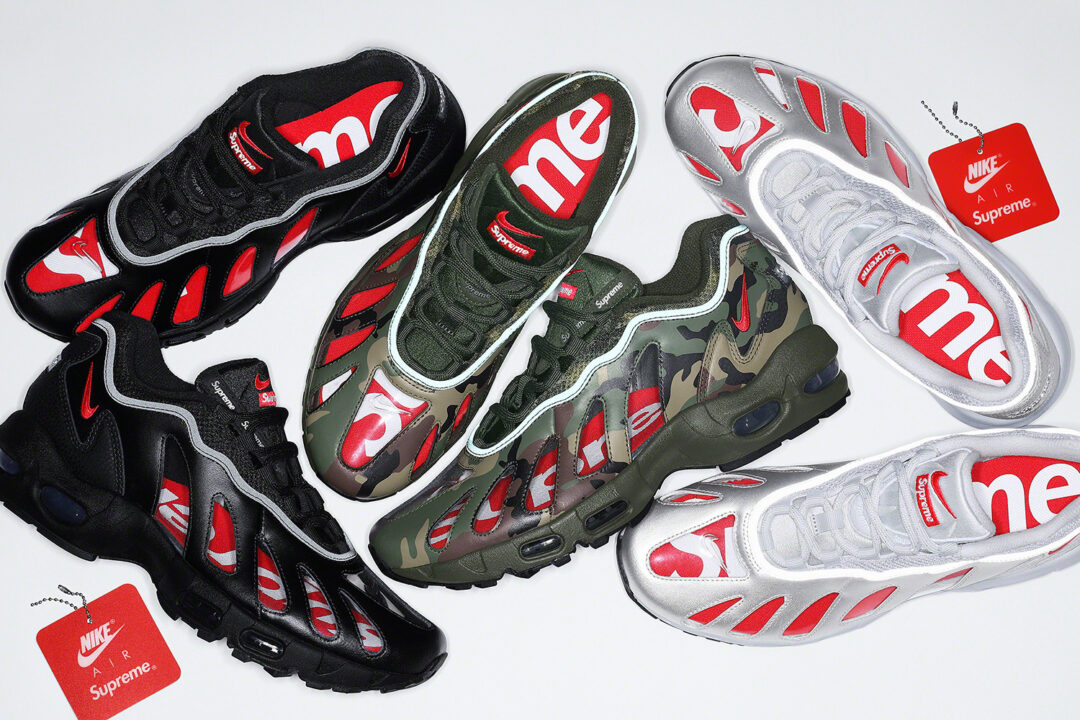 【国内 5/8 発売】SUPREME × NIKE AIR MAX 96 3カラー (シュプリーム ナイキ エア マックス 96) [CV7652-001,002,300]