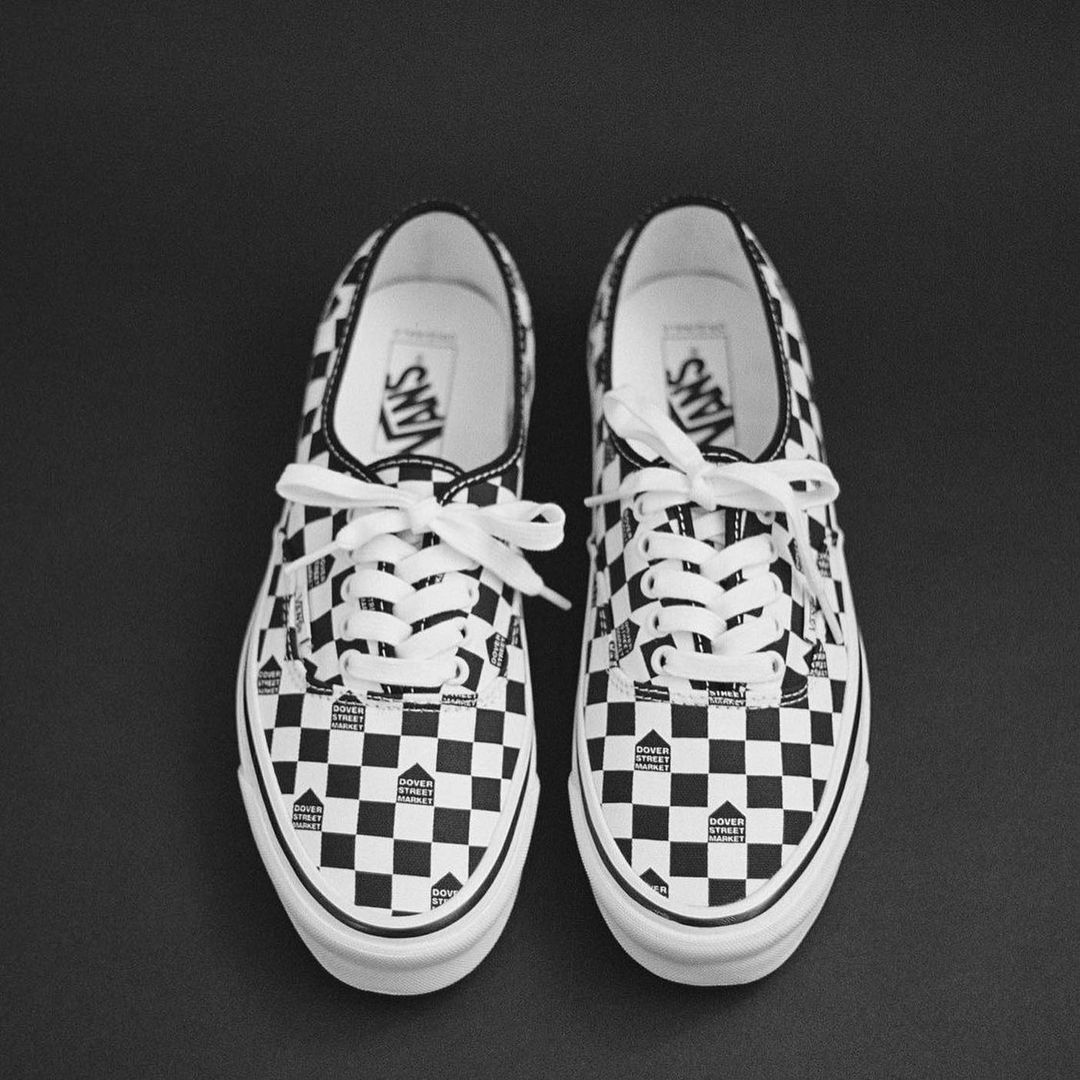 ドーバー × バンズ コラボ 3型が4/12 発売 (VANS VAULT x DOVER STREET MARKET “Checkerboard” Old Skool/OG Authentic LX/OG Classic Slip On LX)